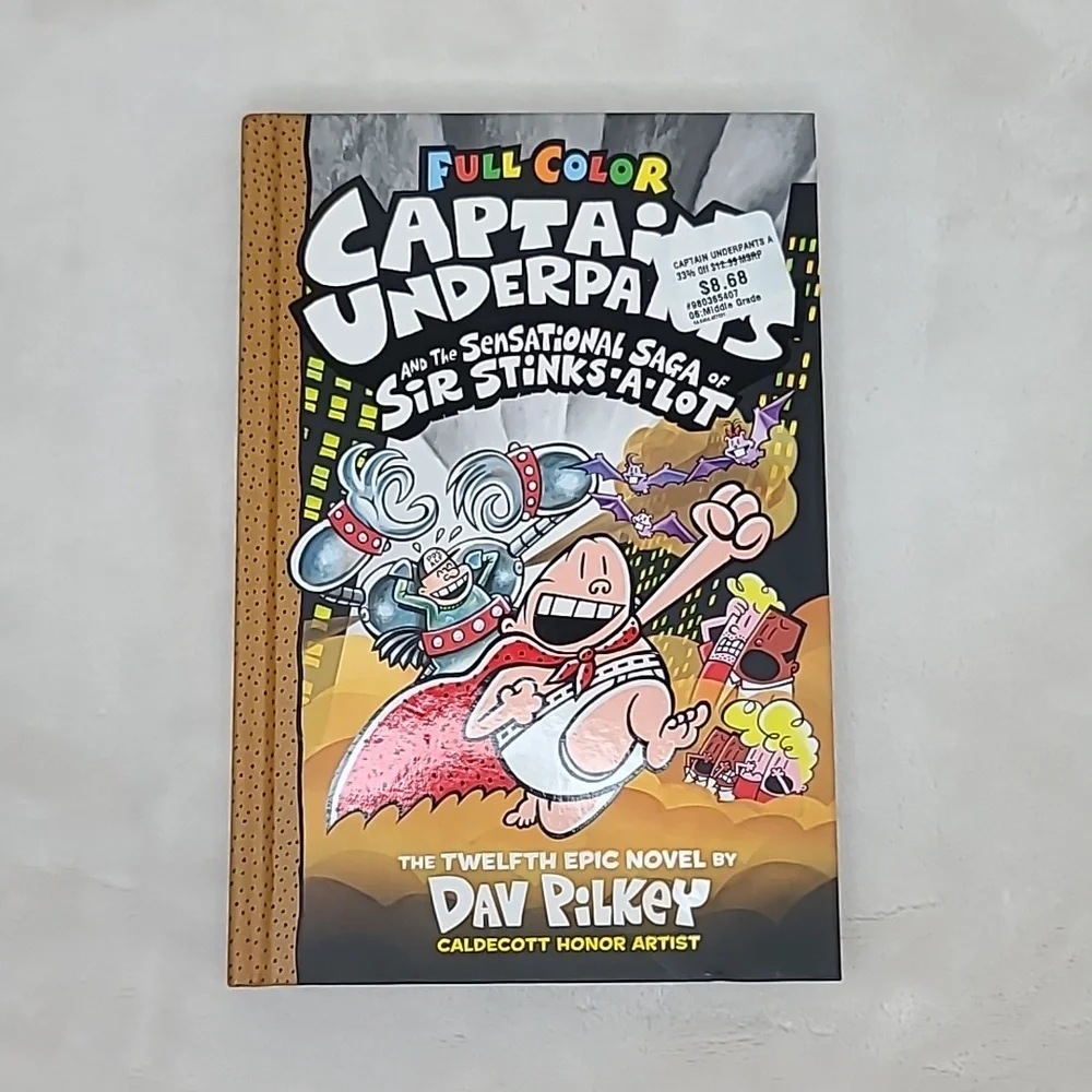 Kids/Children's Illustrated Captain Underpants and Dog Man Two Books Dav Pilkey